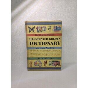 The Courtis-Walters illustrated golden dictionary 1951 hardcover Old Book Unique